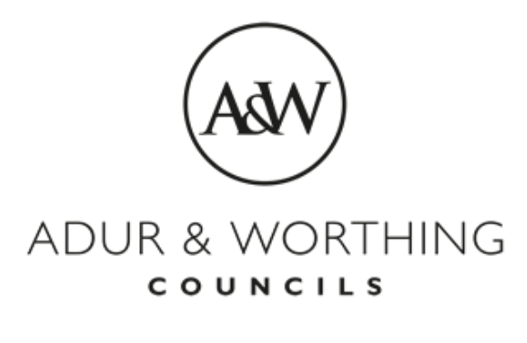 Adur and Worthing Council's logo.